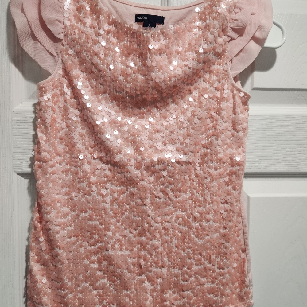 GAP Kids Pink Sequin Top